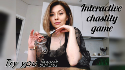 Interactive Chastity Game, Try Your Luck, Slave Training