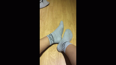Sweaty Feet After Gym Goddess Takes Socks Off