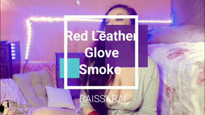 Red Leather Glove Smoke