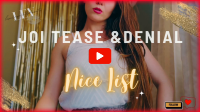Santa's Nice List Christmas Gooner Edging JOI 554