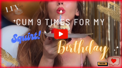 Birthday Squirt 9 Times Leverageurassets Cumathon 300