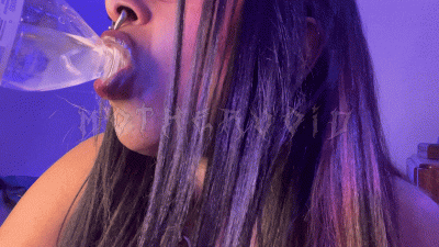 Bimbo Femdom Lipgloss + Smoking Mouth Worship