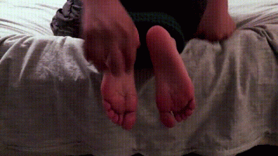 I Get Wrapped Up In A Blanket For A Laugh, My Feet Tickled... It Went Ok