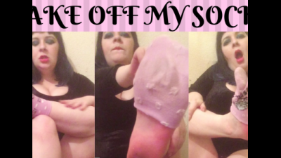 Taking Of My Pink Soles And Showing My Even Pinker Soles!