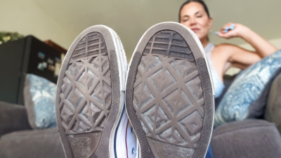 I'm Going To Stomp Your Face For Buying My Nasty Shoes And Socks!