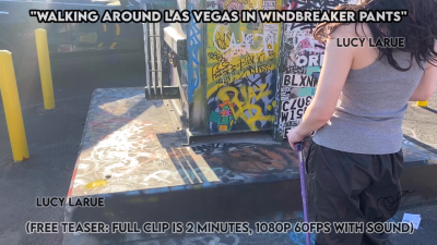 Walking Around Las Vegas In Windbreaker Pants