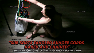 Sub Sorts Tangled Bungee Cords Naked And Chained