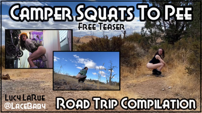 Camper Squats To Pee Road Trip Compilation