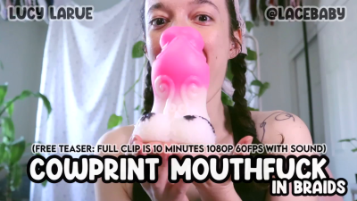 Cowprint Mouthfuck In Braids