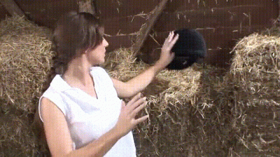 19-Year Old Brunette Horserider Girl