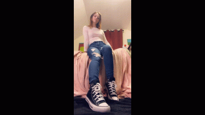 Princess & Her Black Converse