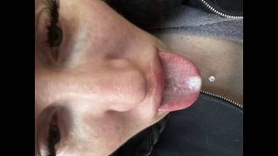 My Lips Covered In White Foam
