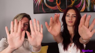 Beautiful Girls Hand Comparison