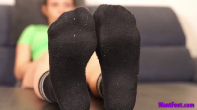 Steamy Black Sock Tease