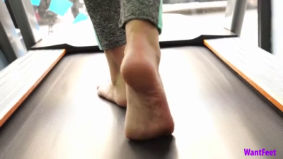 Barefoot Treadmill Walking