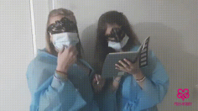 Two Sweet Nurses Give A Great Blowjob!