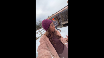 Blowjobs In The Backyard! Big Dick Trans Girl Vanniall Seduces Wood Hauler For Outdoor Oral & Hard Anal Pounding thumbnail