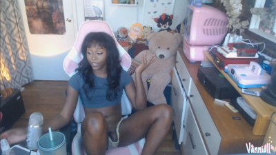 Black Trans Girl Next Door Vanniall Massive Cumshot Self Facial In Full Webcam Show | Ebony Girldick BBC Masturbation Solo thumbnail