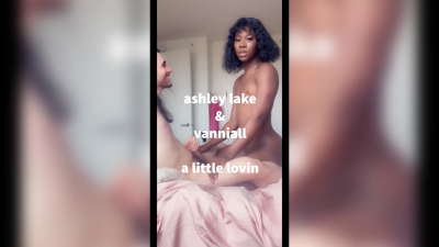 A Little Lovin'- Vanniall And Ashley Taste Each Others Cum | TS, Couple, Cumshot, Blowjob, Anal thumbnail