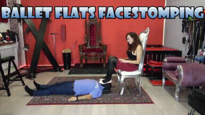Lady Scarlet Ballet Flat Stomping