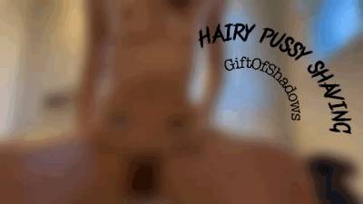 Shaving My Hairy Bush