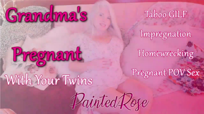 Step-Grandma's Pregnant Breeding Pussy