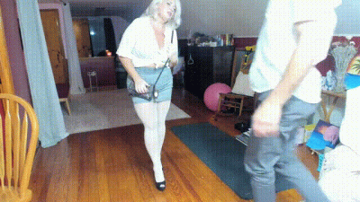 Step-Auntie Rose's Seamless Pantyhose Fucked