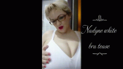 Missnadyne White Bra Tease