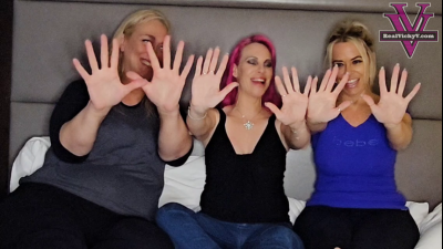Amazon Seeshelle, Vicky, And Savie Compare And Measure Hands