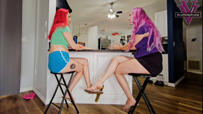 Vicky And Tickles Play Footsies