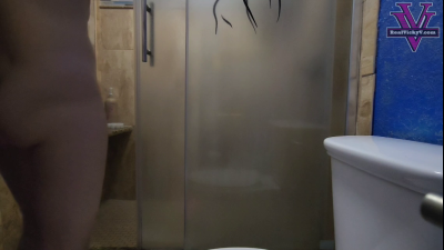 Tiny Peeping Tom Step-Son Spy's On Vicky In The Shower