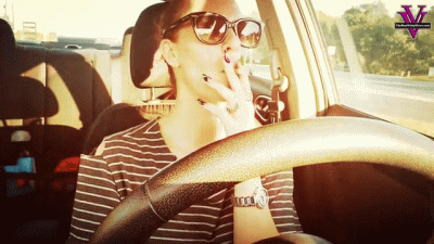 Driving And Smoking While Having Hiccups And Yawning