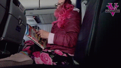 Vicky Lets You Sniff Her Feet On The Plane