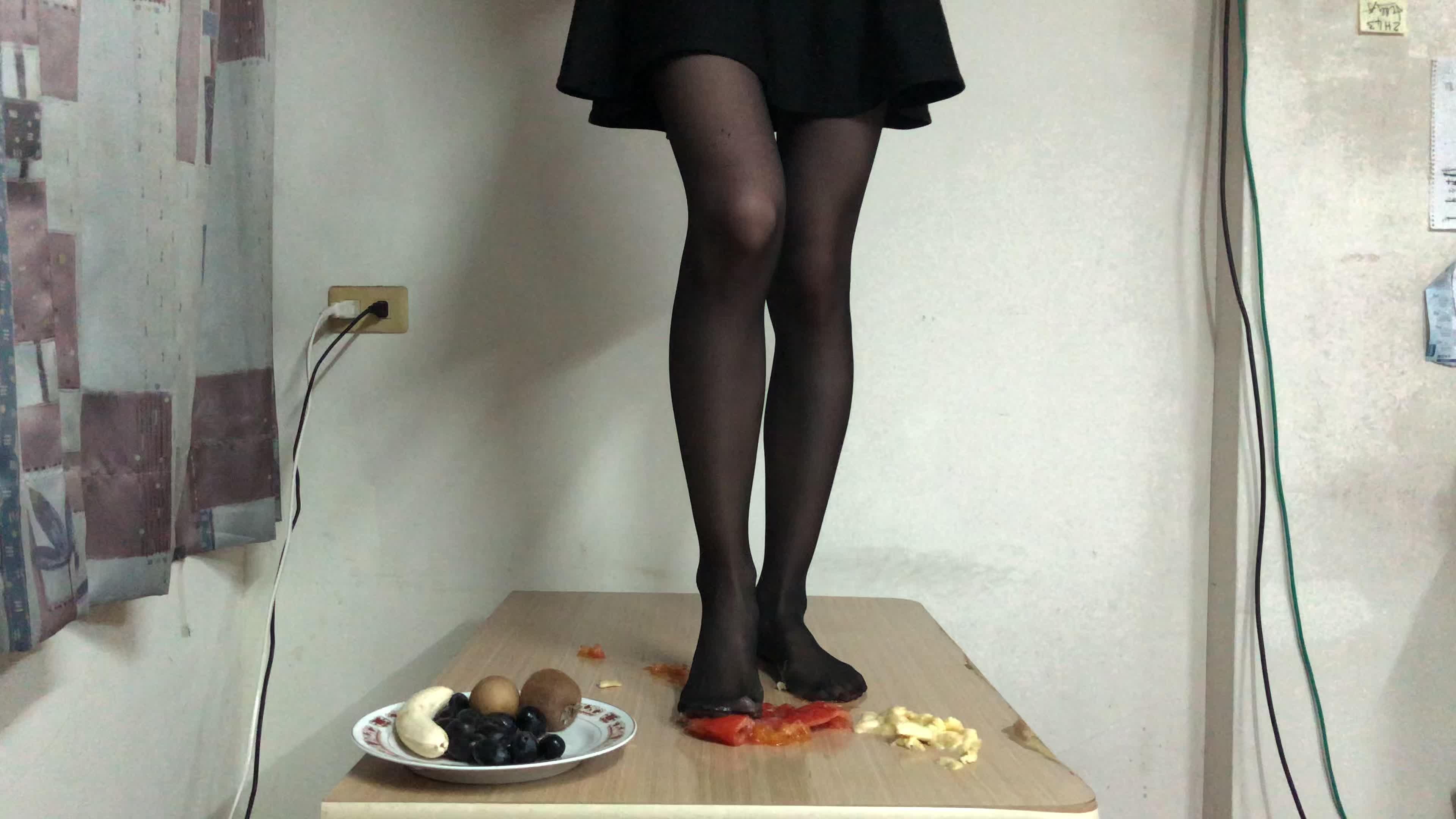 Pantyhose Food Stomping