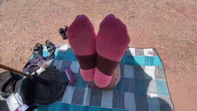 Sandwiched Latina Toes