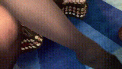 Ballbusting, Ball Kicking & Cock Trample In Pantyhose/Stockings