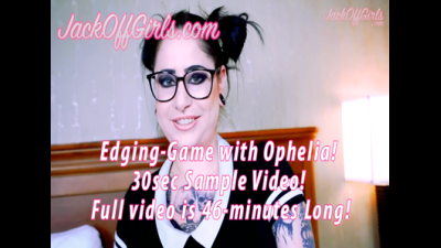 Spooky Babe Ophelia Rain Edges Your Cock!