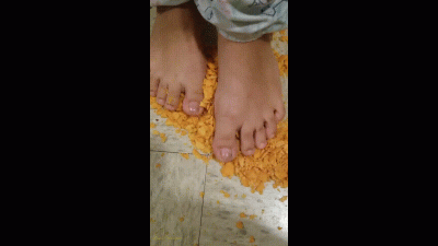 Stepping On Crackers With Feet