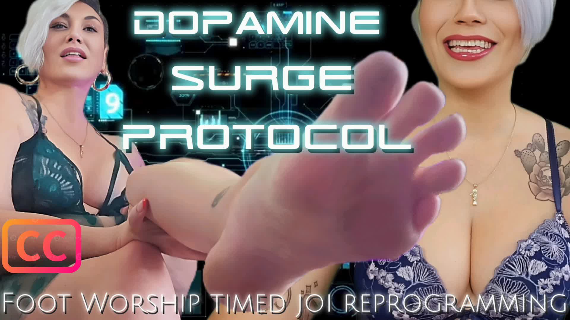 Dopamine Surge Protocol: Foot Worship Timed JOI Reprogramming [Subtitled] | Captivating Foot Fetish Femdom Mind Fuck W Echoing Moans & Binaural Beats