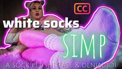 White Socks Simp: A Findom Sock Fetish Tease & Denial JOI [Subtitled]