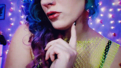 Neon Nights Cleavage Tease