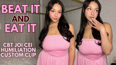 Beat It And Eat It: Cbt JOI And Cum Eating Instructions