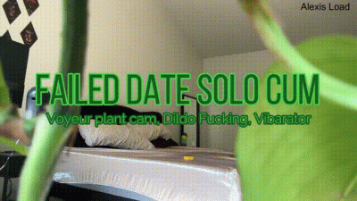 Voyeur Plant Cam MILF Dildo Fucking After Bad Date