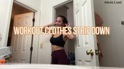 Workout Clothes Strip Down