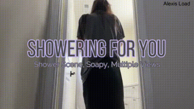 Big Shower Soapy MILF All Alone