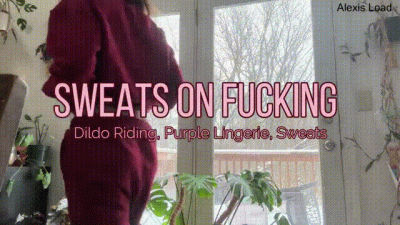 Sweats On Dildo Riding For Warmth MILF