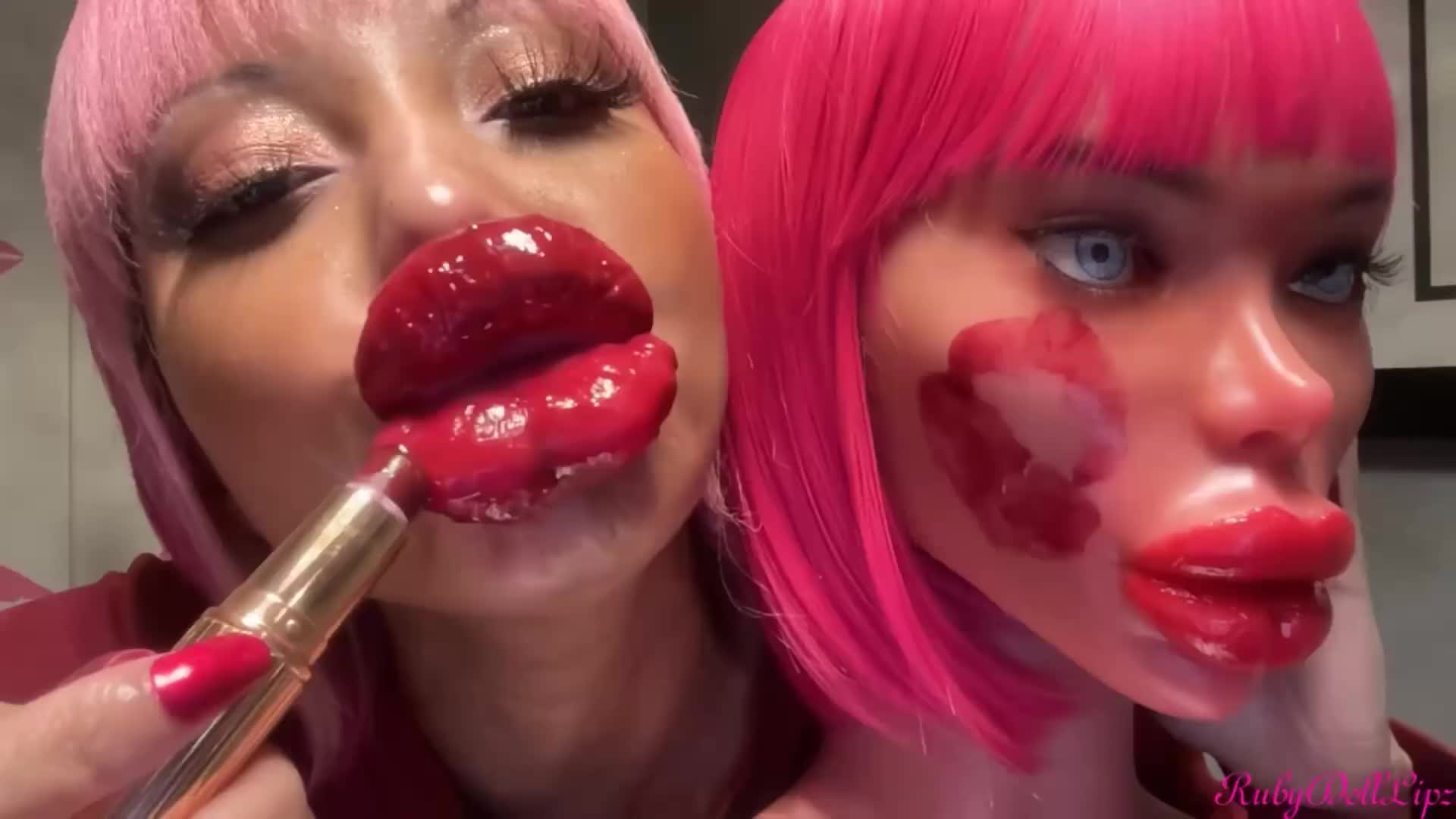 Lipstick #9+Soft Sex Doll Head