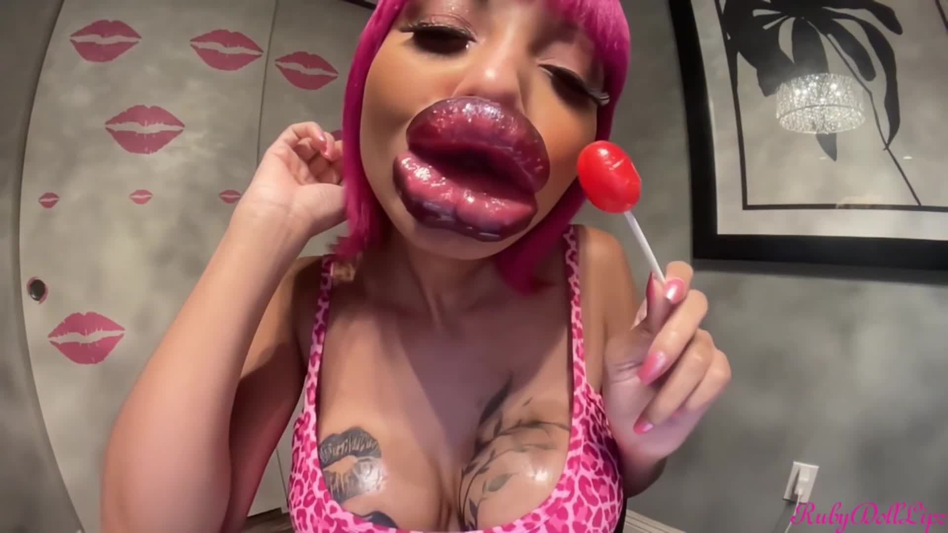 Freshly Injected Lips+Blow Pop #1