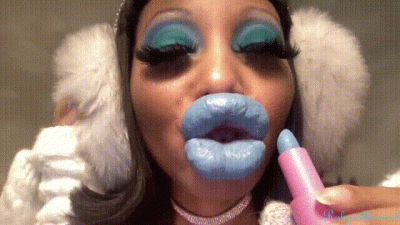 Xldoll Lips Lt Blue Glass Kisses
