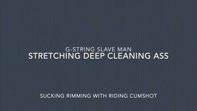 P2 G\-String Shemale Deep Claening Asshole Sucking Cock With Cumshot By Slave Submissive Man Non Stop